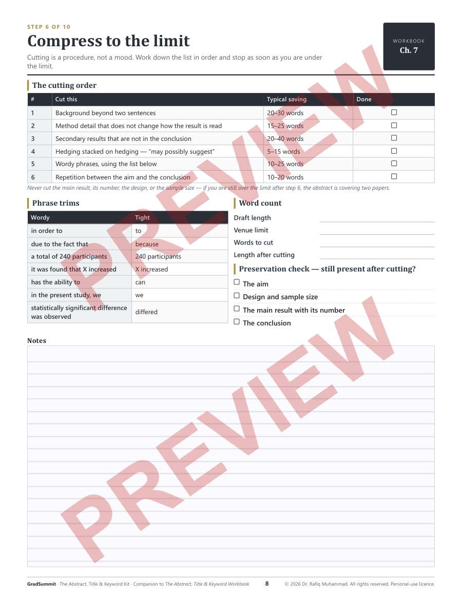 Preview of the kit, Step 6 — Compress to the limit (watermarked)